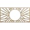 Ekena Millwork Hoover Wood Fretwork Pierced Ceiling Medallion, Hickory, 20"W x 10"H x 7 3/8"ID x 3/8"T CMWP20X10X0375HOHI - alternate 1